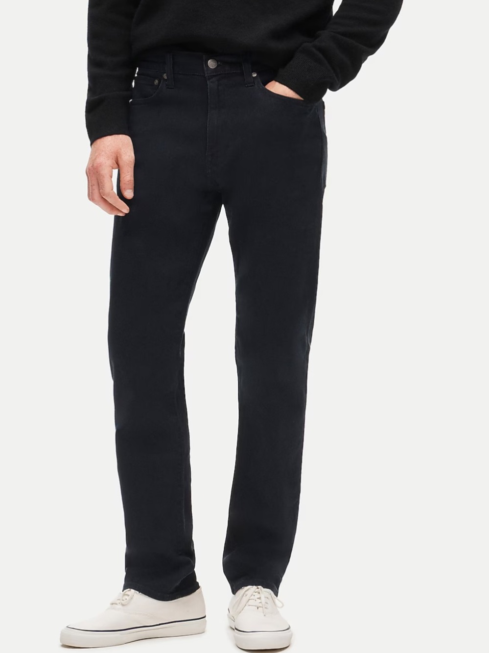 J. CREW men’s 770 straight fit stretch jeans washed black 5 pockets size 29/32